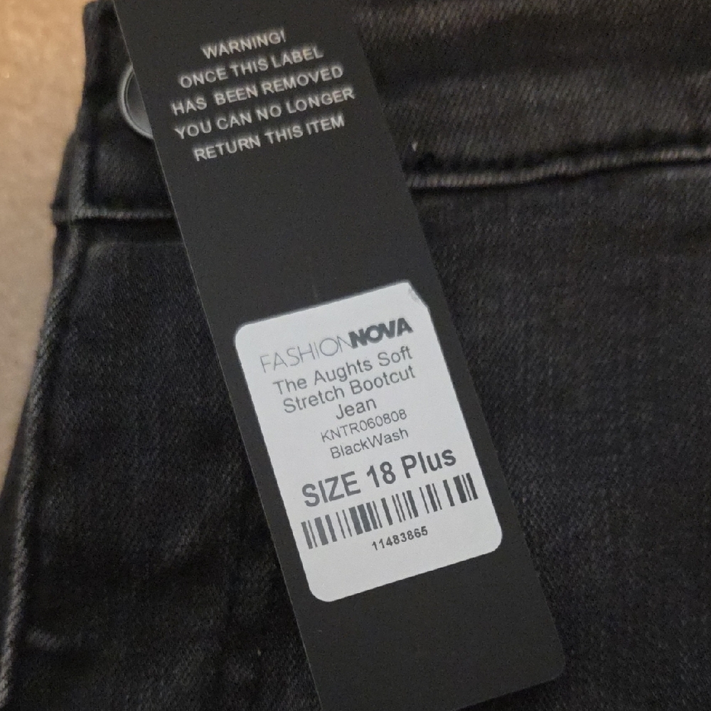Fashion Nova Women's Dark Gray Bootcut Jeans - Picture 2 of 6